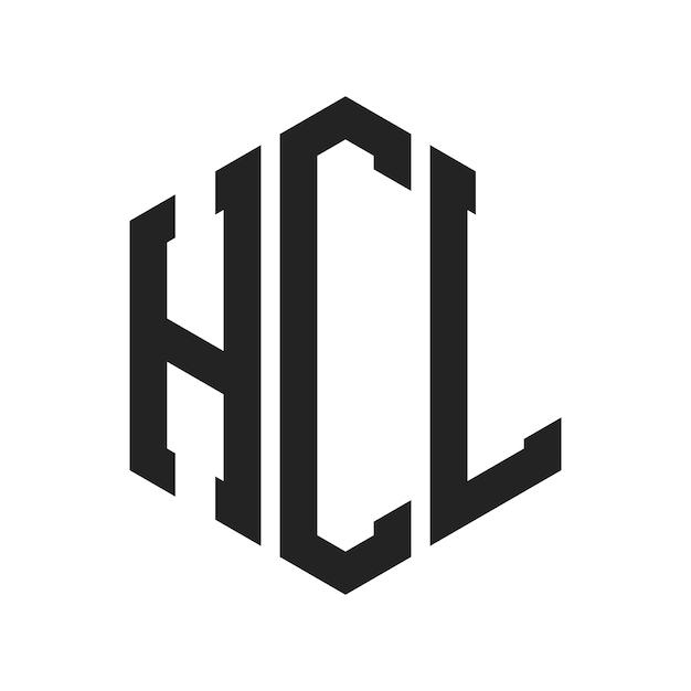 Diseño del logotipo de HCL Letra inicial HCL Monograma Logotipo con forma de hexágono