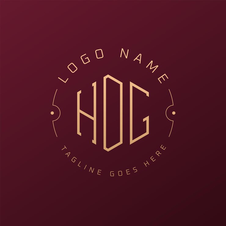 Vector diseño de logotipo de hdg de lujo letra elegante logotipo de monograma de hdg poligono minimalista template de diseño de logotipo hdg