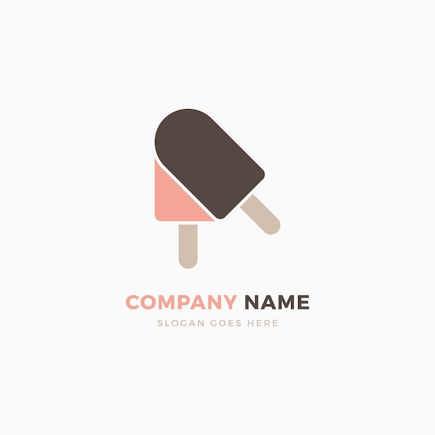 Diseño de logotipo de helado