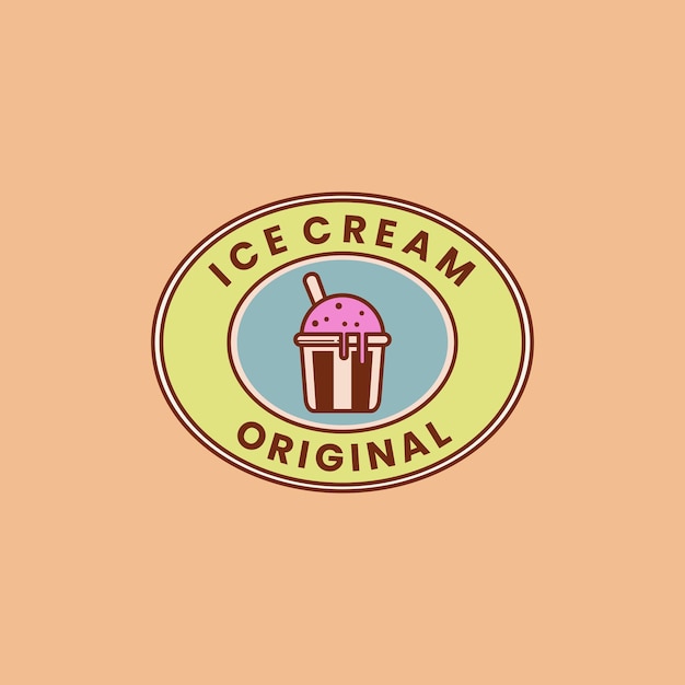 Diseño del logotipo del helado