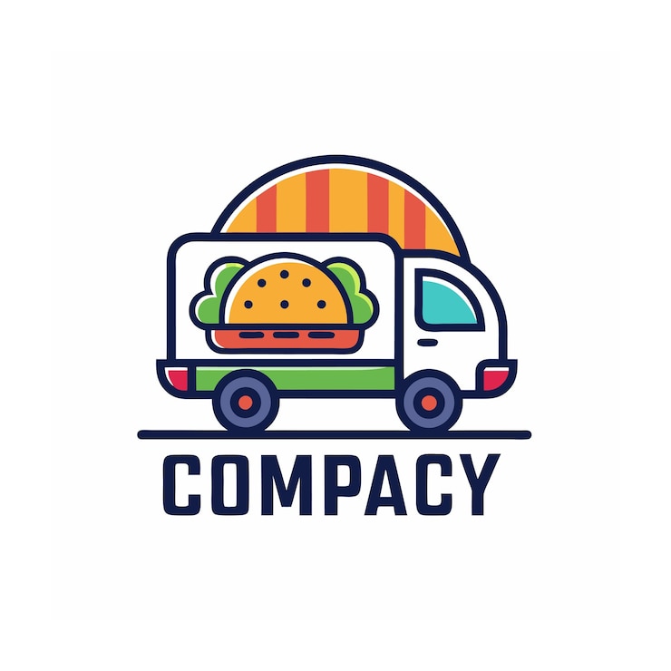 Vector diseño de logotipo hermoso y único para una empresa de alimentos y restaurantes
