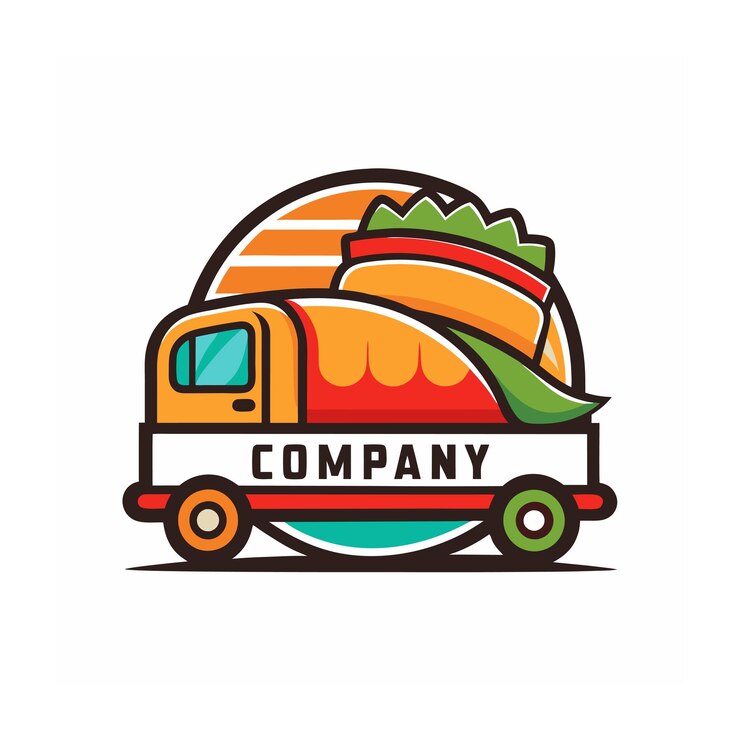 Vector diseño de logotipo hermoso y único para una empresa de alimentos y restaurantes