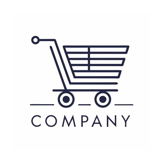 Diseño de logotipo hermoso y único para empresas de comercio electrónico y minorista