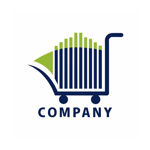 Diseño de logotipo hermoso y único para empresas de comercio electrónico y minorista