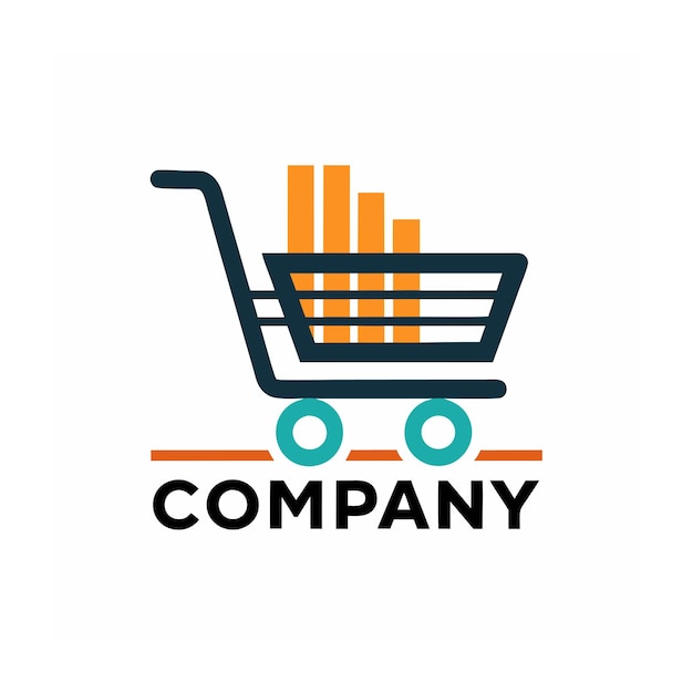 Diseño de logotipo hermoso y único para empresas de comercio electrónico y minorista