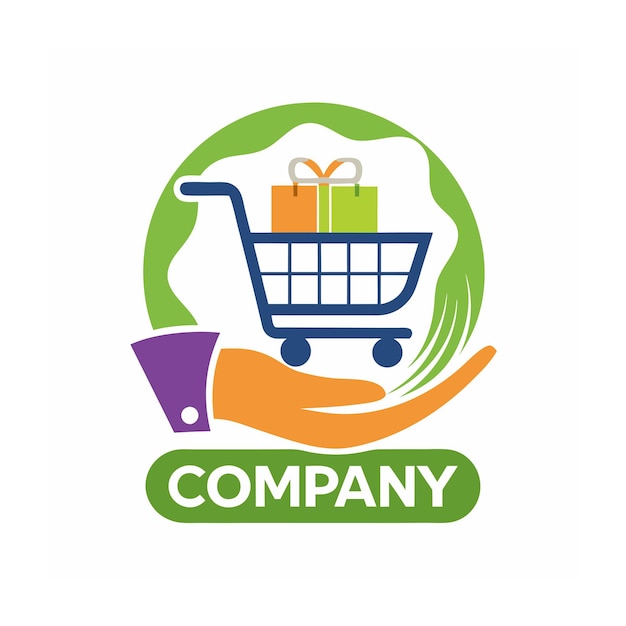 Diseño de logotipo hermoso y único para empresas de comercio electrónico y minorista