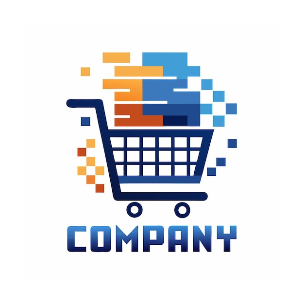 Diseño de logotipo hermoso y único para empresas de comercio electrónico y minorista