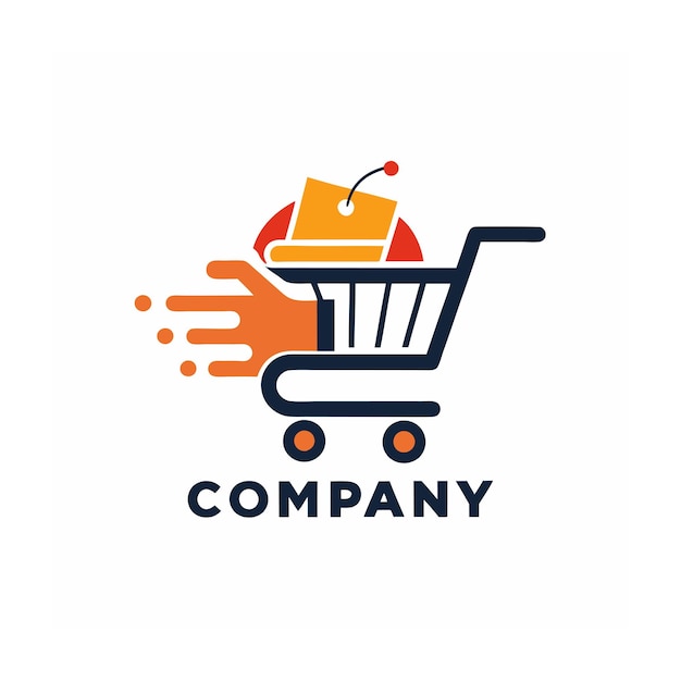 Diseño de logotipo hermoso y único para empresas de comercio electrónico y minorista
