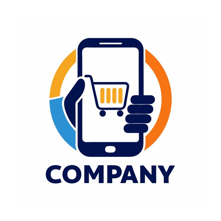 Vector diseño de logotipo hermoso y único para empresas de comercio electrónico y minorista