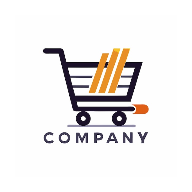 Diseño de logotipo hermoso y único para empresas de comercio electrónico y minorista