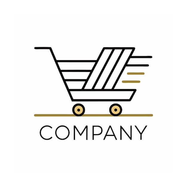 Diseño de logotipo hermoso y único para empresas de comercio electrónico y minorista