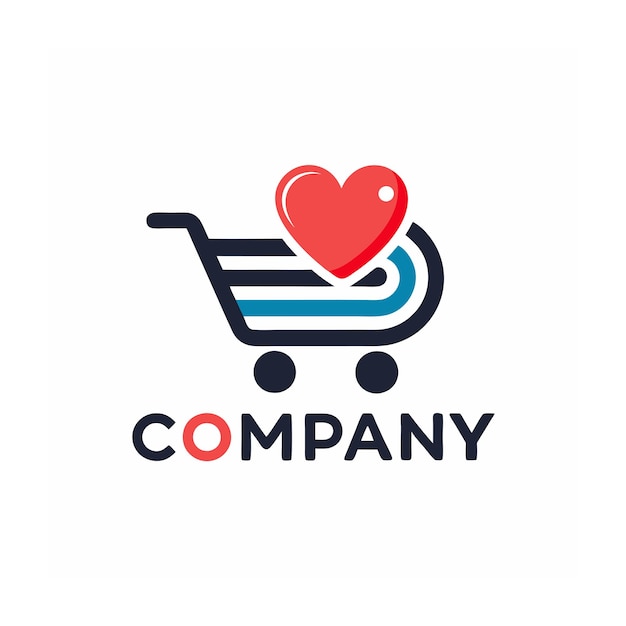 Diseño de logotipo hermoso y único para empresas de comercio electrónico y minorista