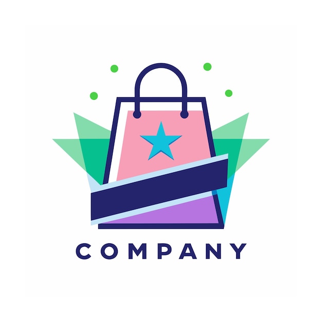 Diseño de logotipo hermoso y único para empresas de comercio electrónico y minorista