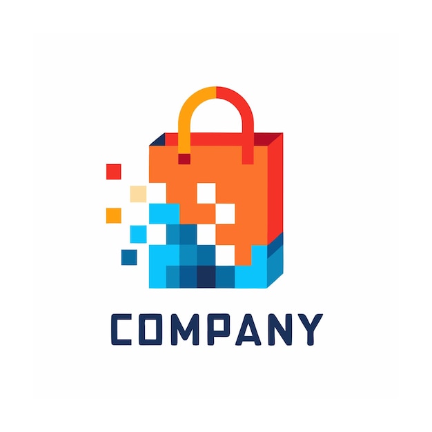 Diseño de logotipo hermoso y único para empresas de comercio electrónico y minorista