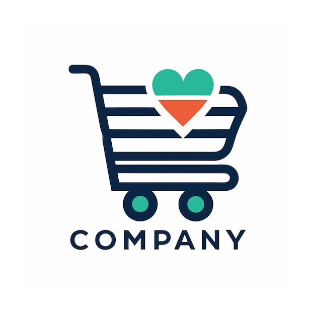 Diseño de logotipo hermoso y único para empresas de comercio electrónico y minorista