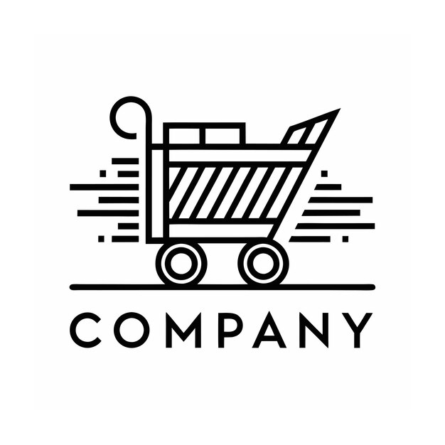 Diseño de logotipo hermoso y único para empresas de comercio electrónico y minorista