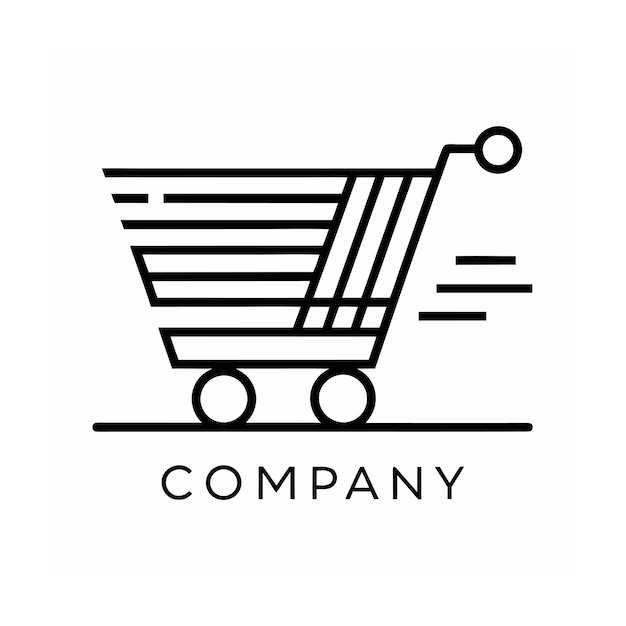 Diseño de logotipo hermoso y único para empresas de comercio electrónico y minorista