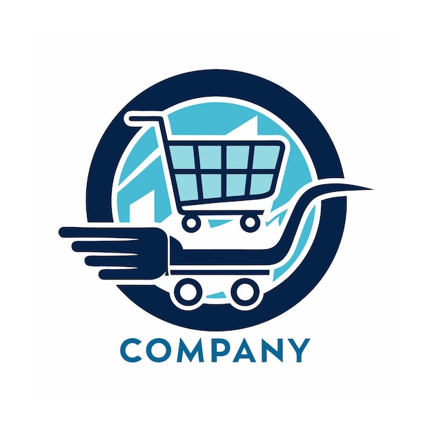 Diseño de logotipo hermoso y único para empresas de comercio electrónico y minorista