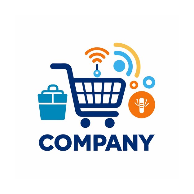 Diseño de logotipo hermoso y único para empresas de comercio electrónico y minorista