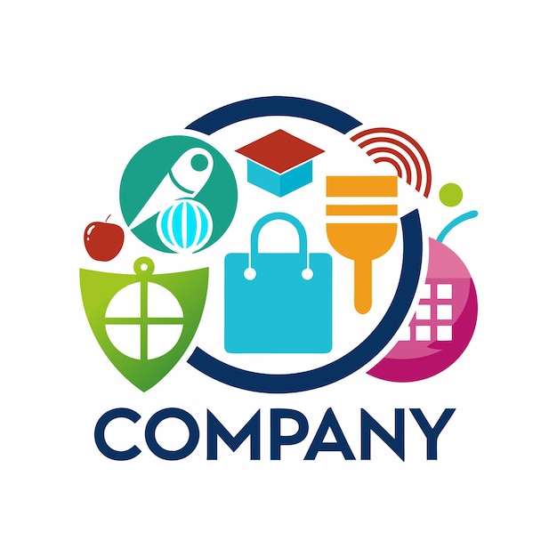 Diseño de logotipo hermoso y único para empresas de comercio electrónico y minorista