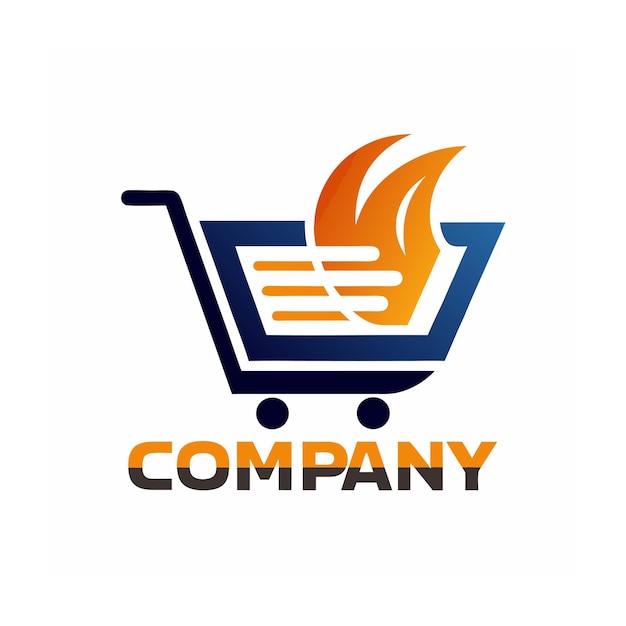Diseño de logotipo hermoso y único para empresas de comercio electrónico y minorista