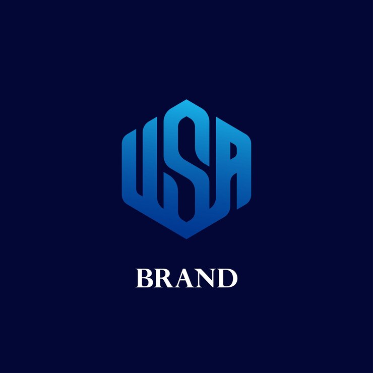 Vector diseño de logotipo hexagonal