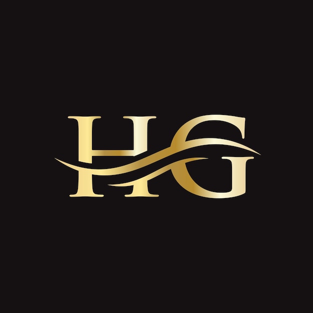 Diseño del logotipo HG Diseño inicial del logotipo de la letra HG