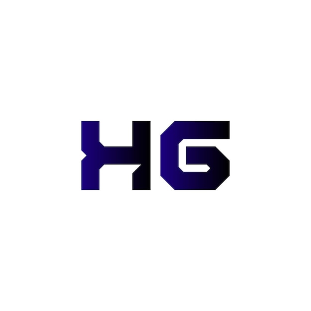 Vector diseño del logotipo de hg