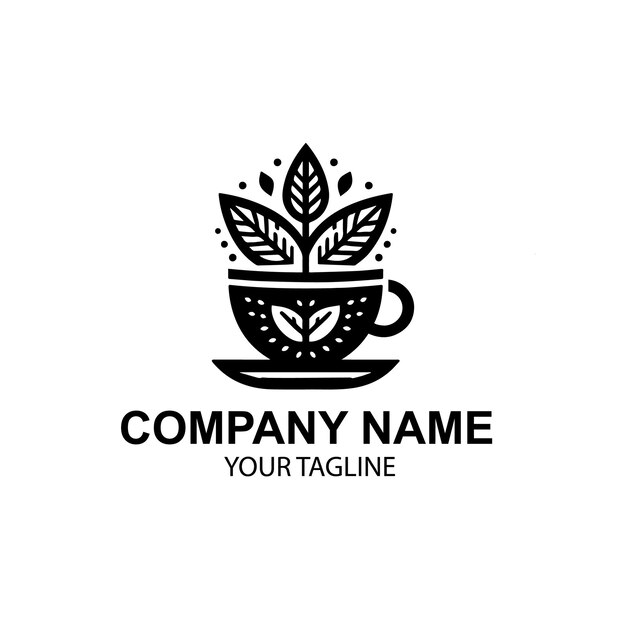 diseño de logotipo de hierbas vectoriales