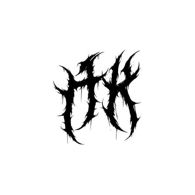 El diseño del logotipo HK monograma letra texto nombre símbolo monocromo logotipo carácter alfabeto logotipo simple