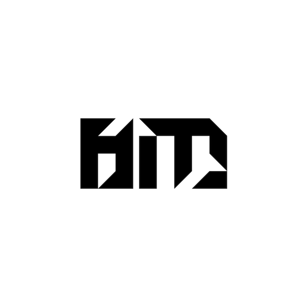 El diseño del logotipo HM monograma letra texto nombre símbolo monocromo logotipo carácter alfabeto logotipo simple