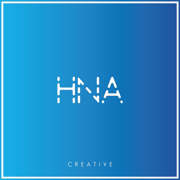 Diseño de logotipo de HNA Premium Vector Latter Logotipo creativo Vector Ilustración de logotipo Monograma creativo
