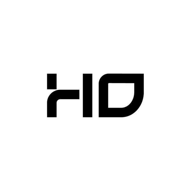 El diseño del logotipo HO monograma letra texto nombre símbolo monocromo logotipo carácter alfabeto logotipo simple