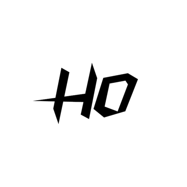 El diseño del logotipo HO monograma letra texto nombre símbolo monocromo logotipo carácter alfabeto logotipo simple