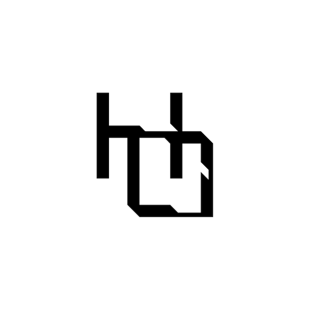 El diseño del logotipo HO monograma letra texto nombre símbolo monocromo logotipo carácter alfabeto logotipo simple