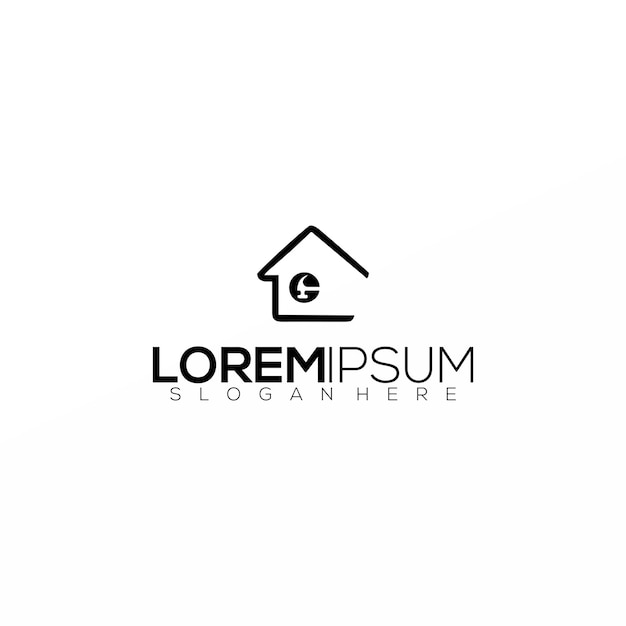 diseño del logotipo del hogar ilustración a todo color