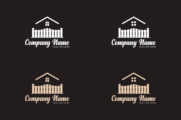 Diseño de logotipo de hogar moderno abstracto. Arquitectura Simple Minimalista Casa