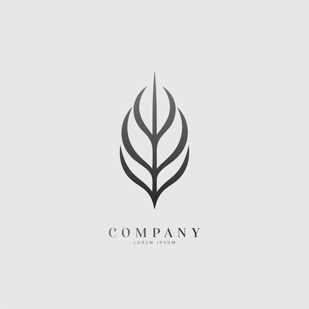 Vector diseño del logotipo de la hoja abstracto concepto de diseño del logotipo de la hoja de negocios ai generado