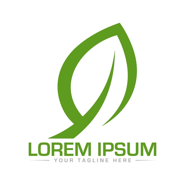Diseño de logotipo de hoja Carta con diseño de logotipo de hoja Diseño único y profesional de logotipo de hoja