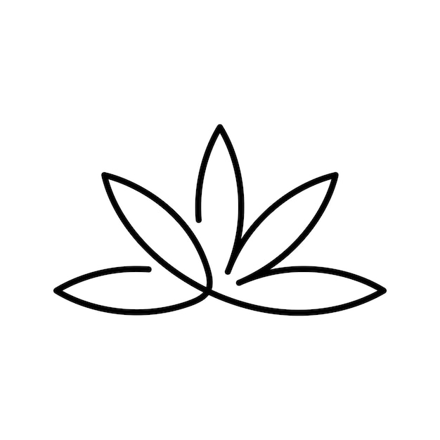 Diseño del logotipo de la hoja de palma