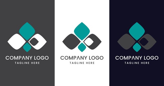 Diseño de logotipo de hoja vectorial Signo de símbolo moderno creativo excepcional