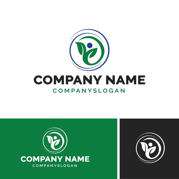 diseño del logotipo de la hoja