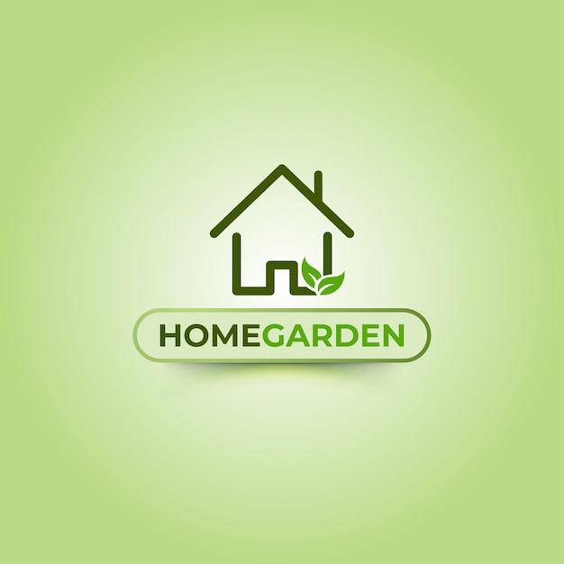 Diseño del logotipo de Home Garden Real Estate