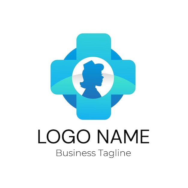 Diseño del logotipo del hospital de enfermeras