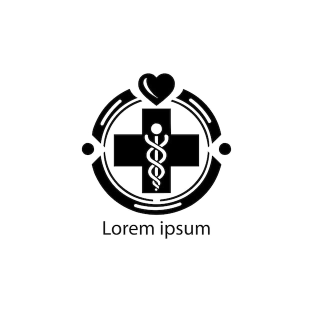 Diseño del logotipo del hospital vector cruz médica