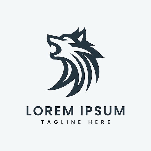 Diseño del logotipo de Howling Wolf