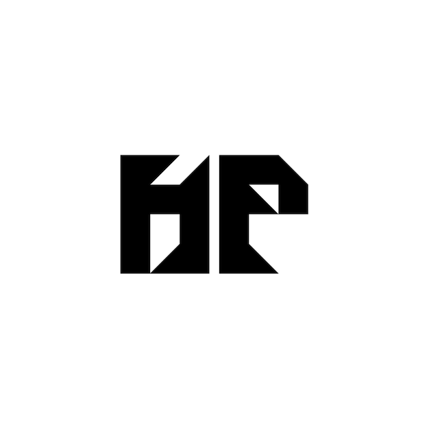 Diseño del logotipo de HP monograma letra nombre de texto símbolo monocromático logotipo carácter alfabético logotipo simple