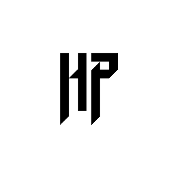 Diseño del logotipo de HP monograma letra nombre de texto símbolo monocromático logotipo carácter alfabético logotipo simple