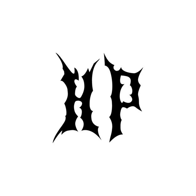 Diseño del logotipo de HP monograma letra nombre de texto símbolo monocromático logotipo carácter alfabético logotipo simple
