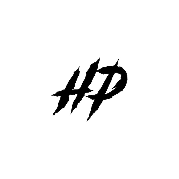 Diseño del logotipo de HP monograma letra nombre de texto símbolo monocromático logotipo carácter alfabético logotipo simple